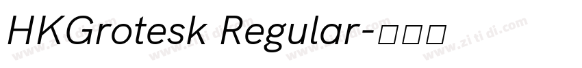 HKGrotesk Regular字体转换